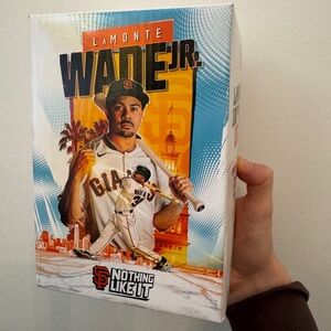 San Francisco Giants Lamonte Wade Jr. Collectible Box bobble head 100th splash